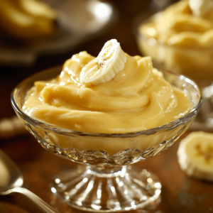 Banana puree in a glass bowl, a natural sugar alternative